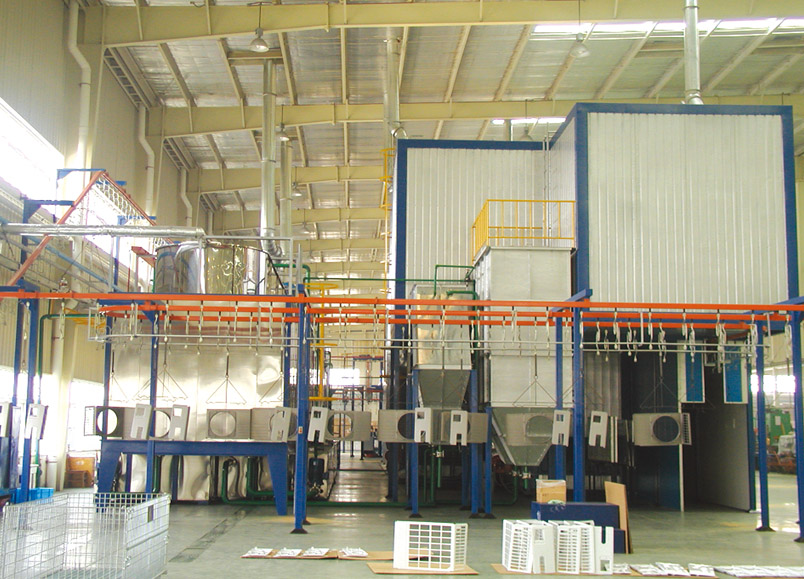 家用电器喷粉流水线